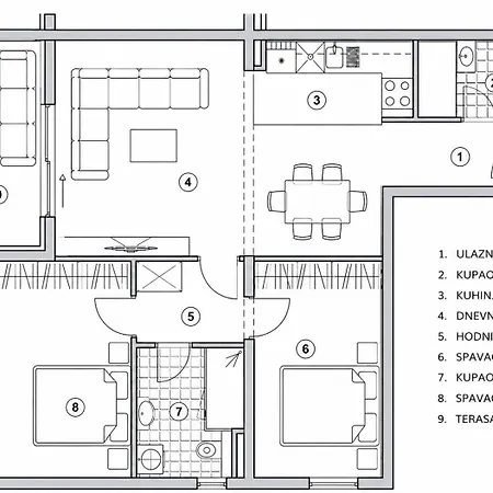 Harmony Luxe Private Garage And Terrace Спліт